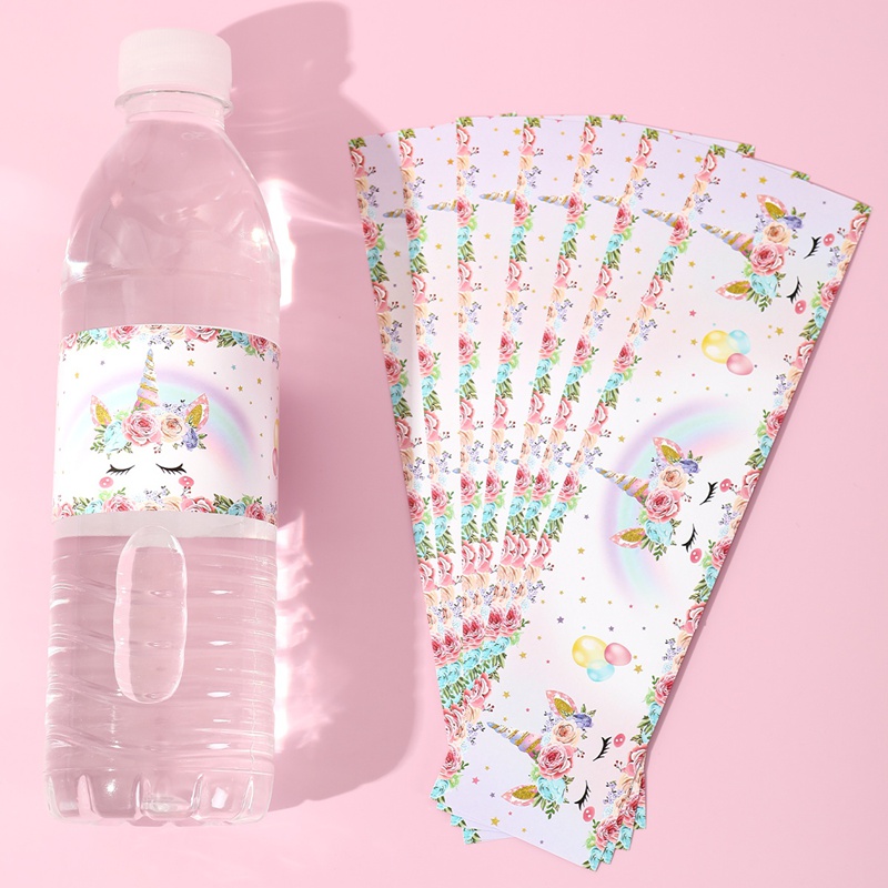 Wedding Supply Decor - 10pcs Unicorn Style Bottle Labels Stickers