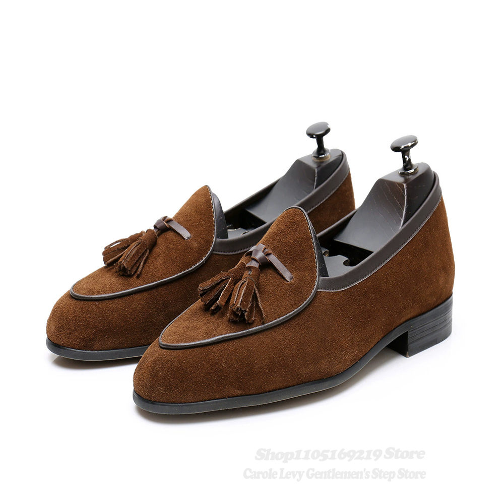 Tassel Decor Men Loafers Navy  - Wedding Dress Supply 评论和价格