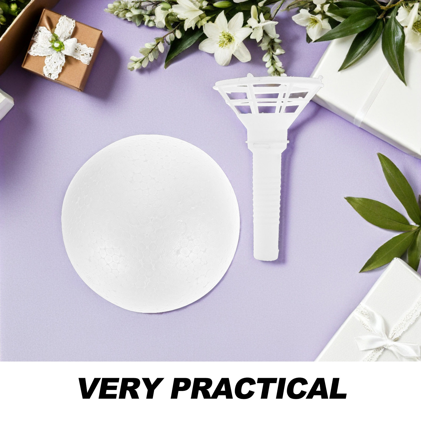1Set Foam Bouquet Holder Brida - Wedding Supply Decor 评论和价格