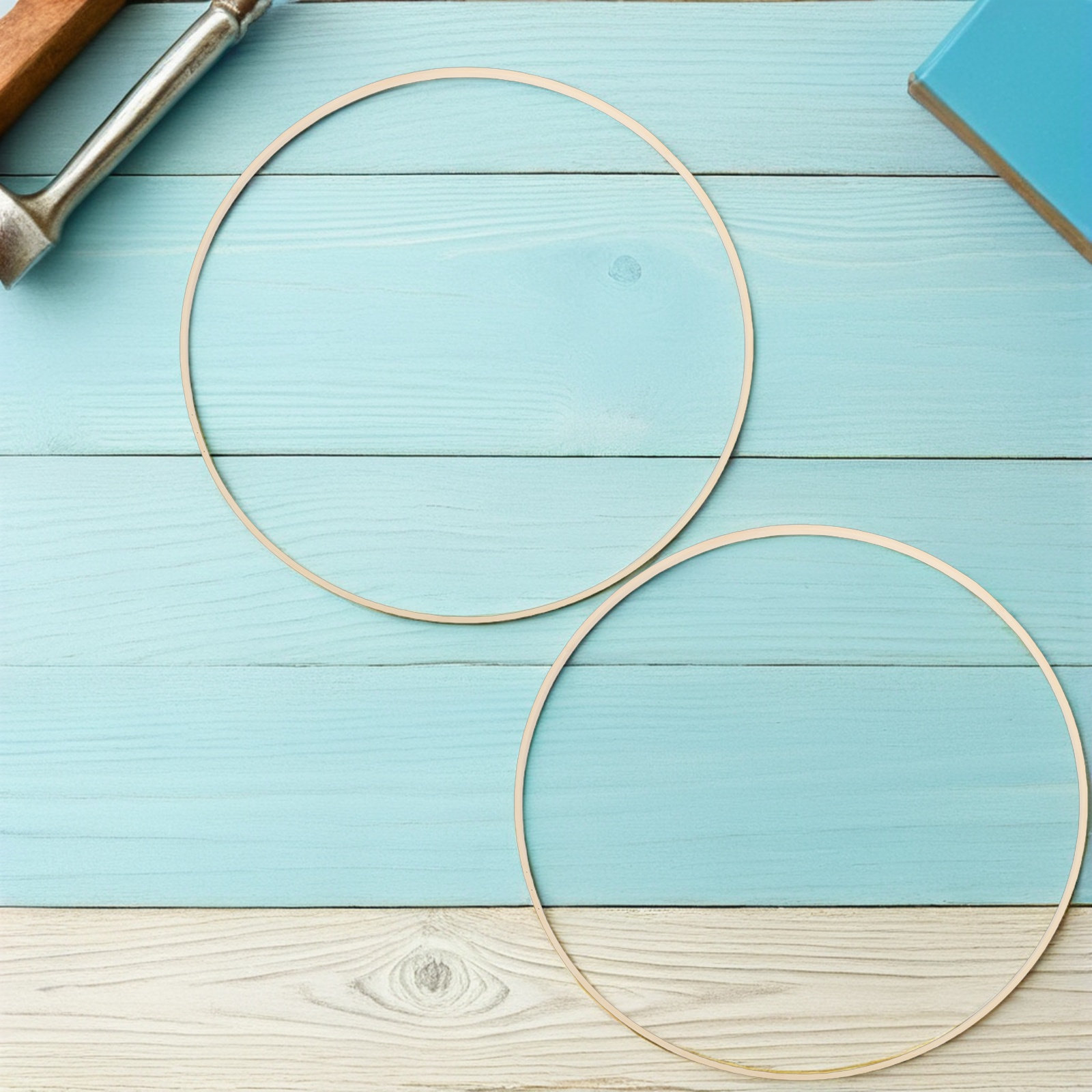 10Pcs Bamboo Floral Hoops Rust - Wedding Supply Decor 评论和价格