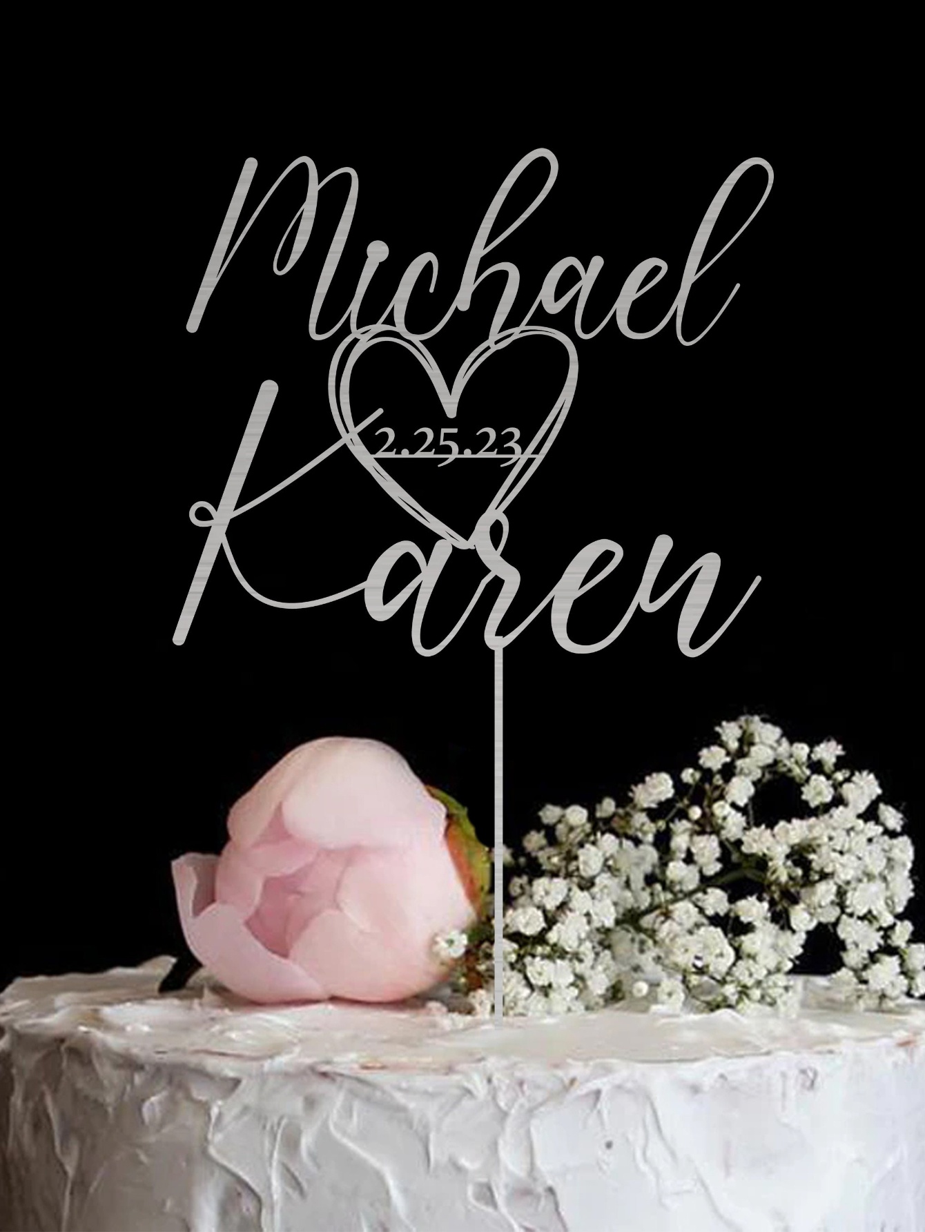 Custom Cake Topper - 1PC Perso - Wedding Shop 评论和价格