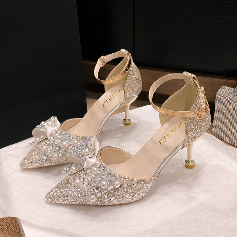 Exquisite Women High Heel Sand - Wedding Shop 评论和价格