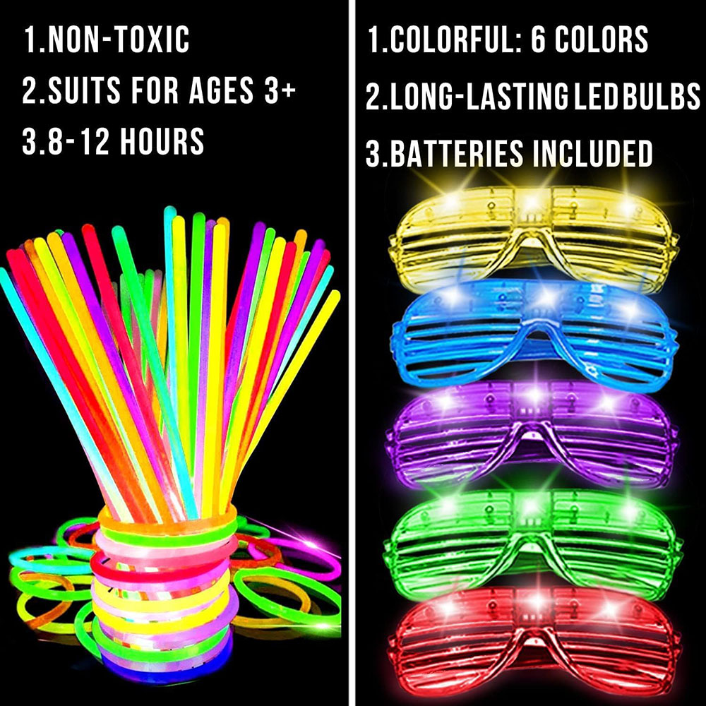 136Pack Glow in The Dark Light - Wedding Supply In Bulk 评论和价格