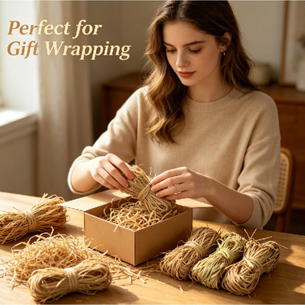 Natural Vintage Raffia Shred F - Wedding Supply Decor 评论和价格