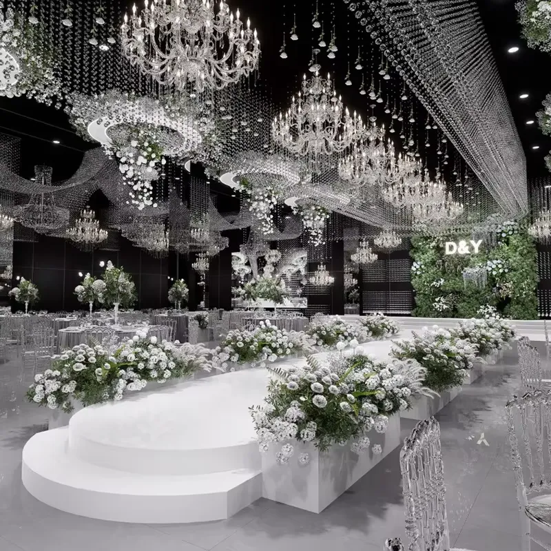 Customized Large Luxury LED Ch - Wedding Solution 评论和价格