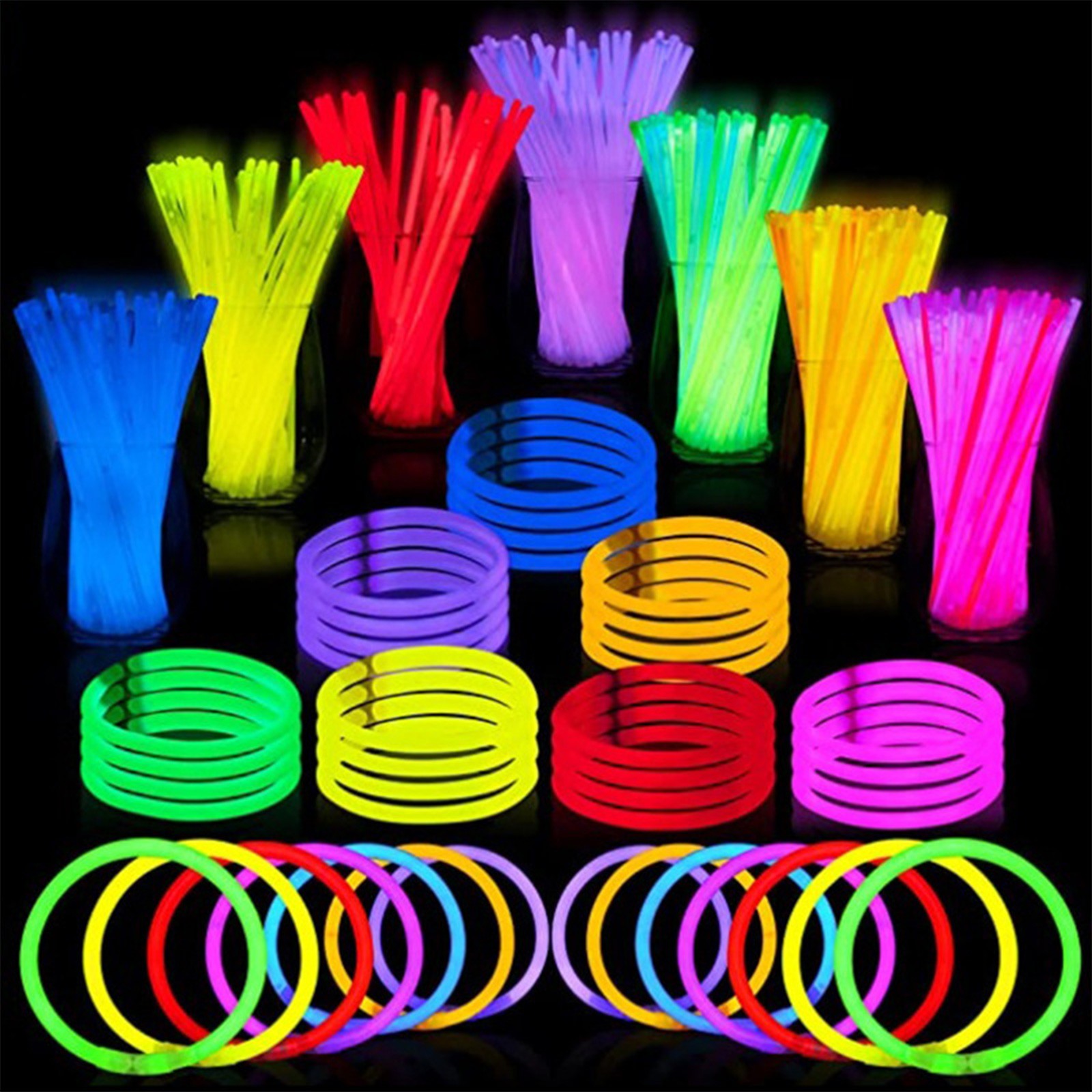 ‌100 Pack 20cm Fluorescent Glo - Wedding Supply In Bulk 评论和价格