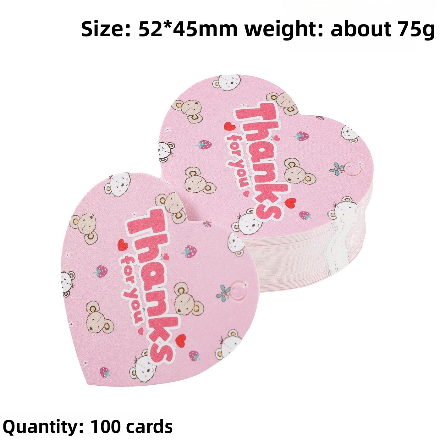 100pcs Thank You Gift Tags Car - Wedding Supply Decor 评论和价格