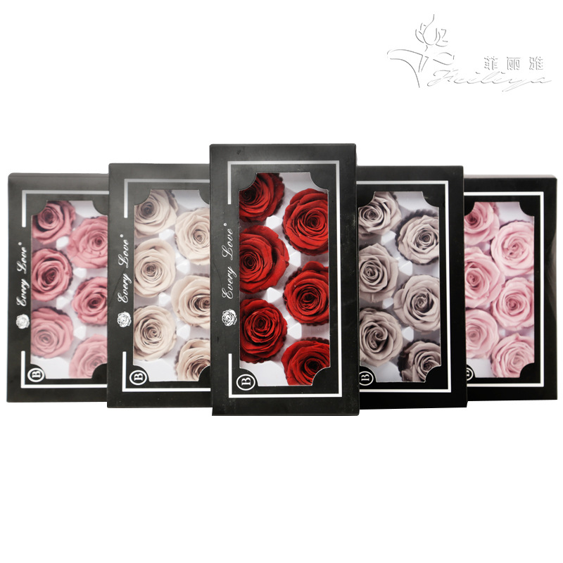 6pcs Eternal Rose Flower Heads - Wedding Supply In Bulk 评论和价格