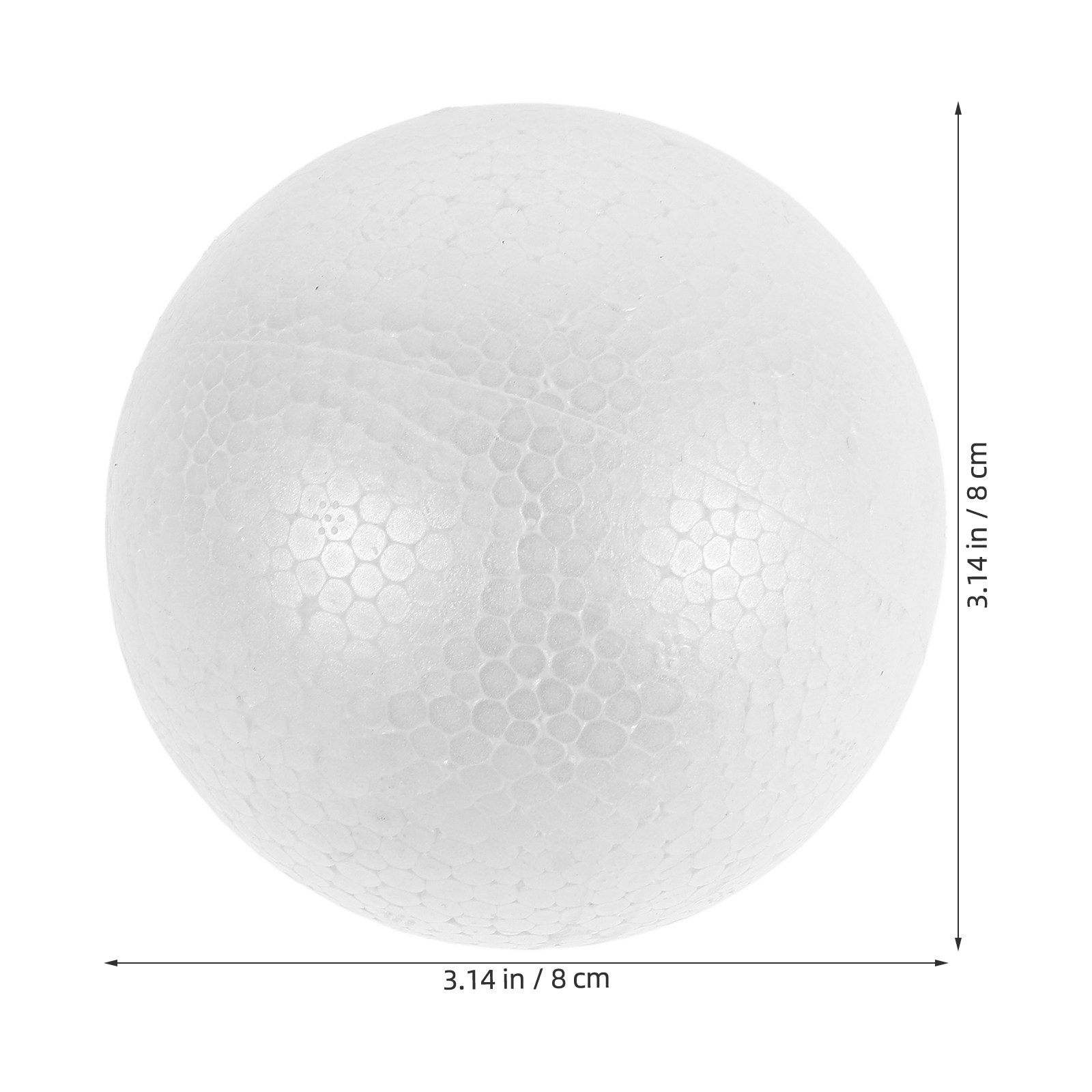 12Pcs White Foam Balls Polysty - Wedding Supply Decor 评论和价格