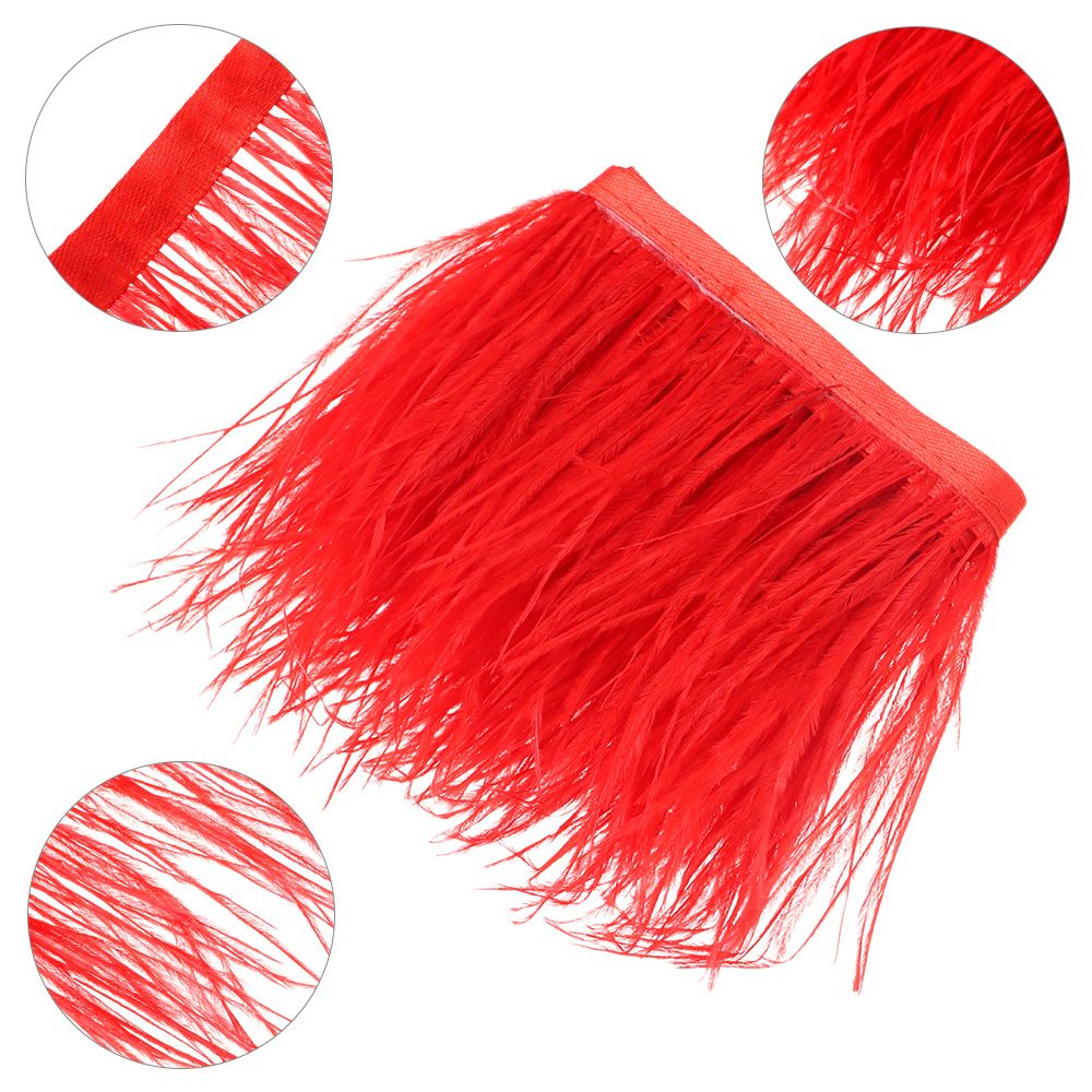 1 Meter Ostrich Feathers Trim  - Wedding Dress Supply 评论和价格