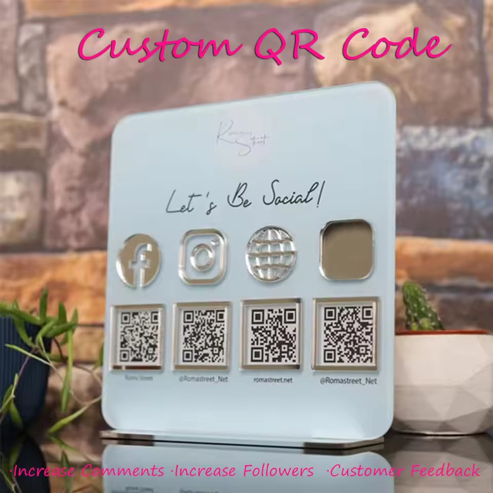 Personalized QR Code Acrylic S - Wedding Solution 评论和价格