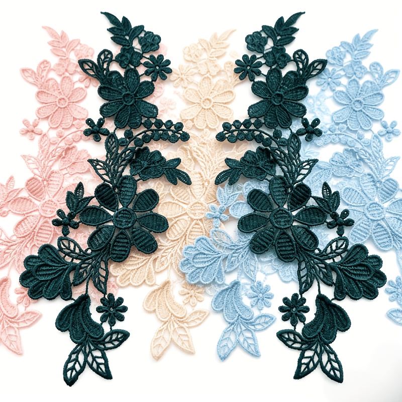 2 Pairs High-quality Floral La - Wedding Dress Supply 评论和价格