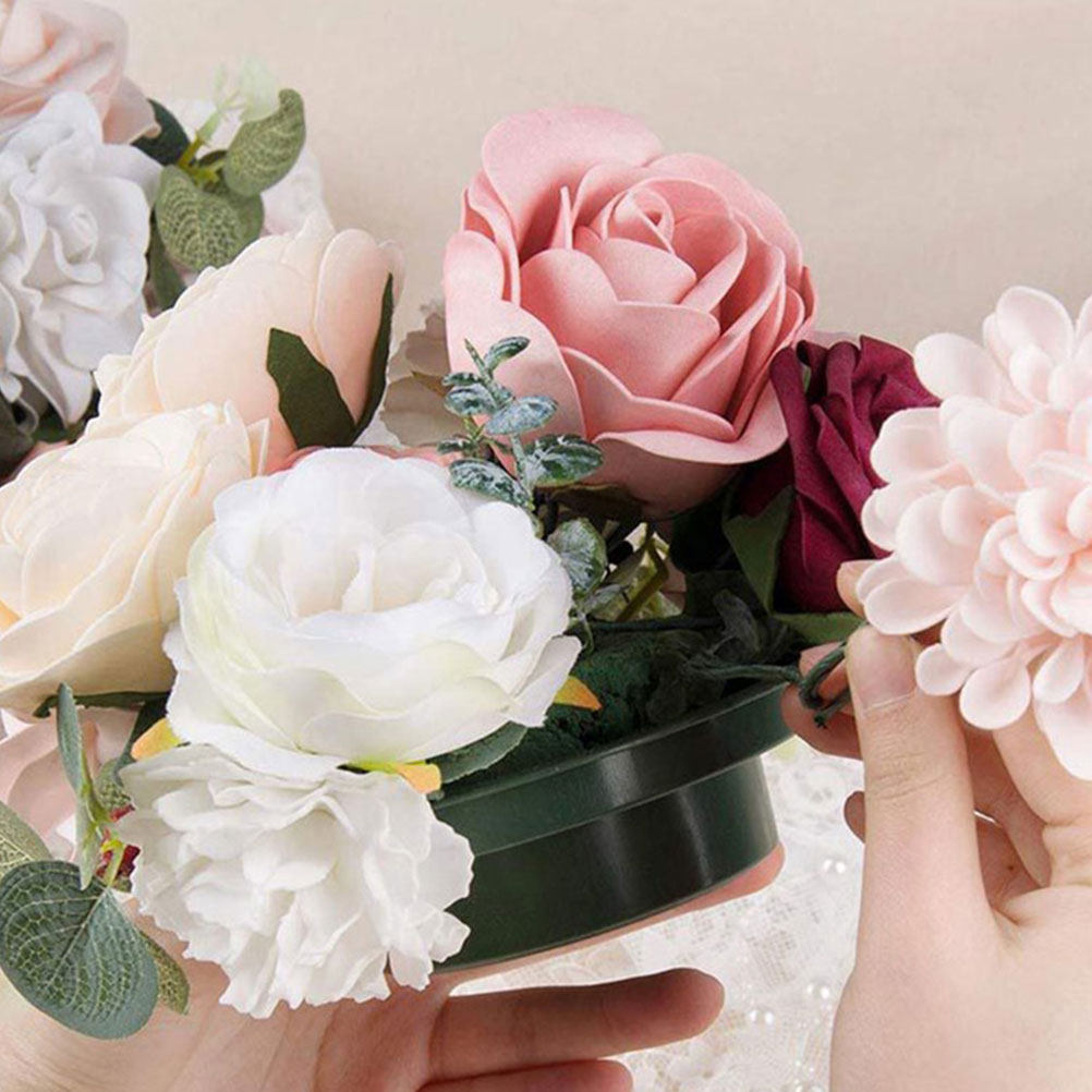 2Pcs Round Floral Mud Floral A - Wedding Supply Decor 评论和价格