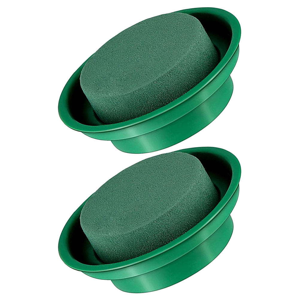 2Pcs Round Floral Mud Floral A - Wedding Supply Decor 评论和价格