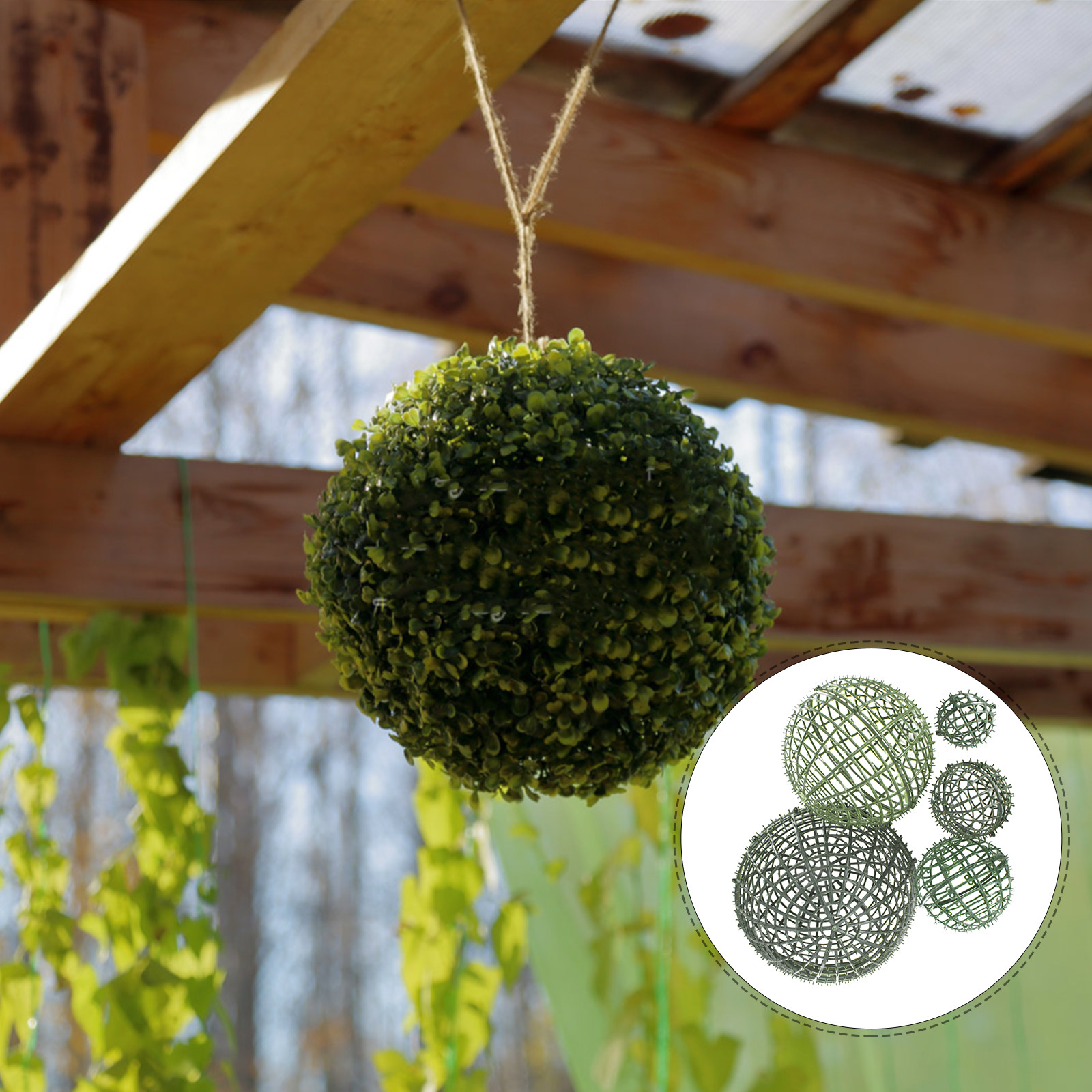 5Pcs Decorative Flower Ball Fr - Wedding Supply Decor 评论和价格