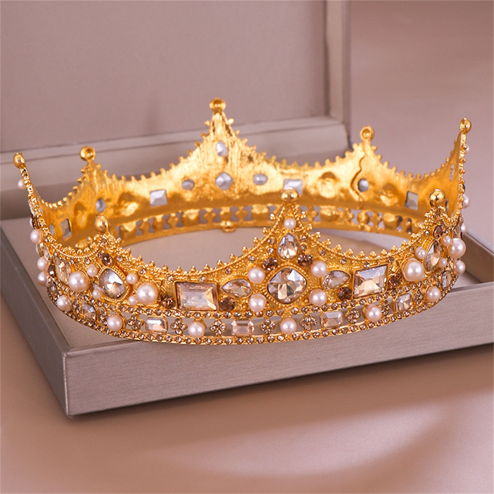 Bridal Crown Rhinestone Tiara  - Wedding Supply Decor 评论和价格